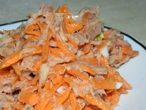 salata de ton cu morcov